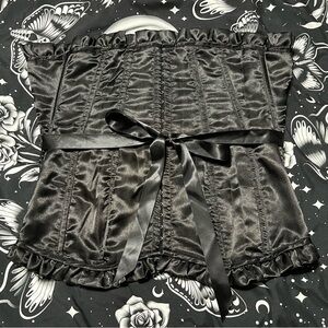 Hell Bunny Black Satin Corset